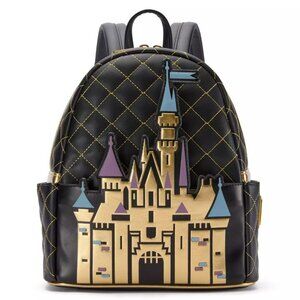 Loungefly Sleeping Beauty Castle Mini Backpack Disneyland 70th Anniversary NWT​